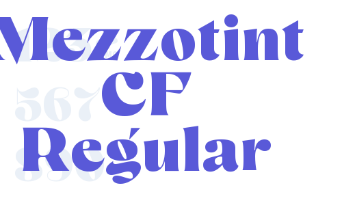 Mezzotint CF Regular Font Download