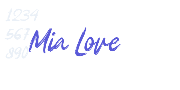 Mia Love font