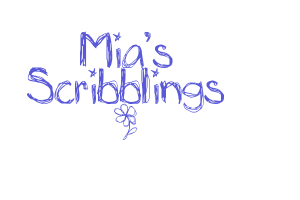 Mia’s Scribblings ~ Font