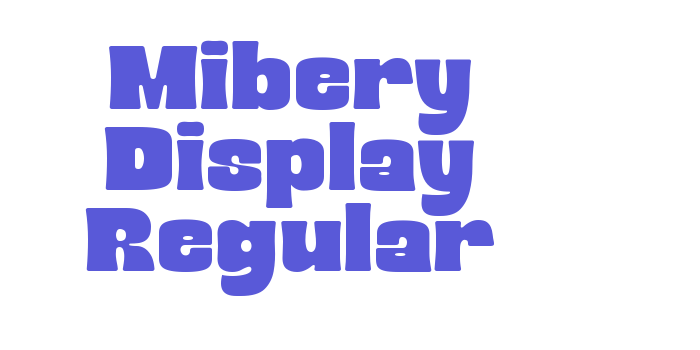 Mibery Display Regular Font Download