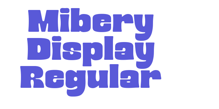 Mibery Display Regular Font