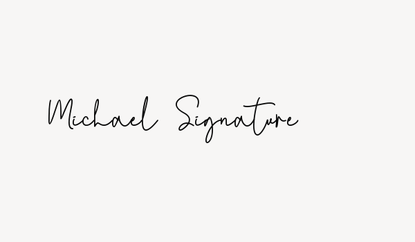 Michael Signature Font