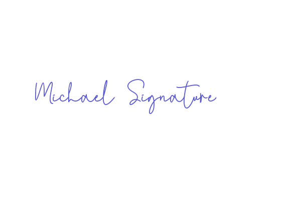 Michael Signature Font