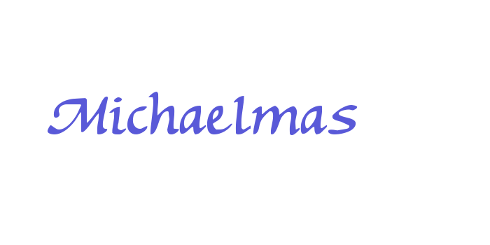 Michaelmas Font