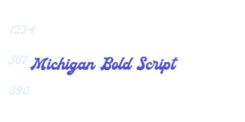 Michigan Bold Script-font-download