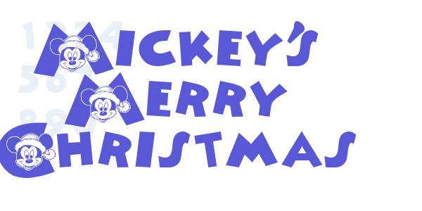 Mickey’s Merry Christmas font free