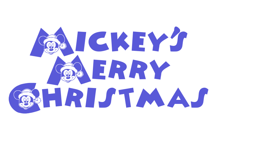 Mickey’s Merry Christmas Font Download