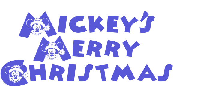 Mickey’s Merry Christmas Font Download