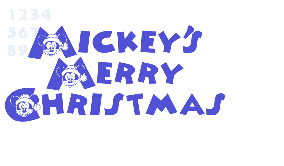 Mickey’s Merry Christmas-font-download