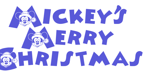 Mickey’s Merry Christmas Font