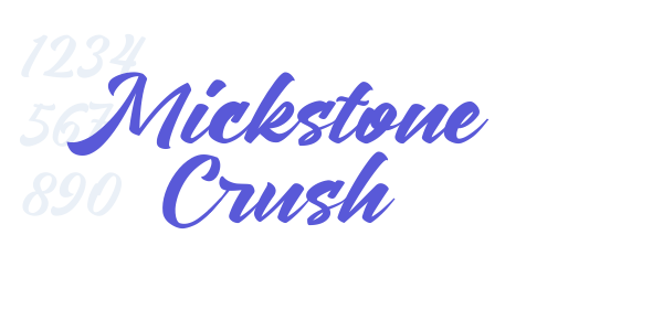 Mickstone Crush font