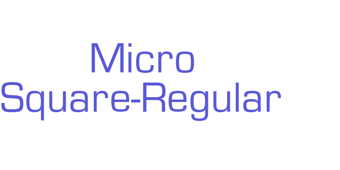 Micro Square-Regular Font Download