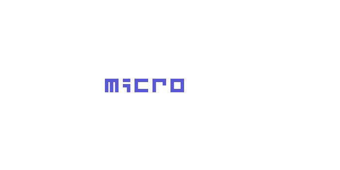 Micro Font Download