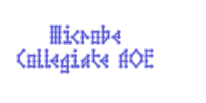 Microbe Collegiate AOE Font Download