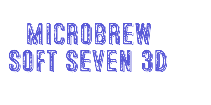 Microbrew Soft Seven 3D Font