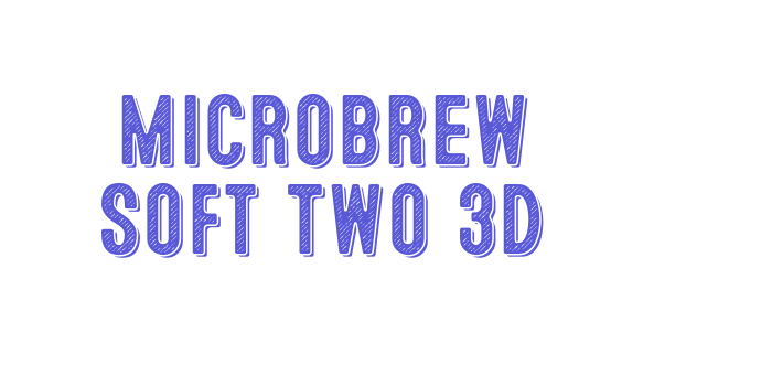 Microbrew Soft Two 3D Font Download