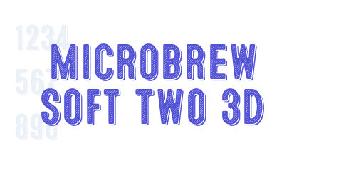 Microbrew Soft Two 3D-font-download