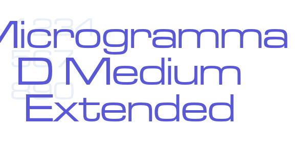 Microgramma D Medium Extended font free