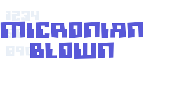 Micronian Blown font