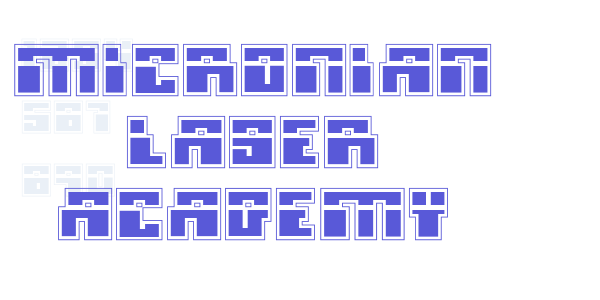 Micronian Laser Academy font