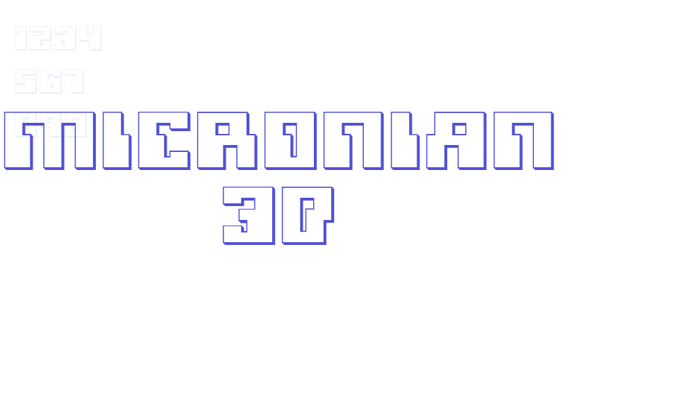 Micronian 3D-font-download