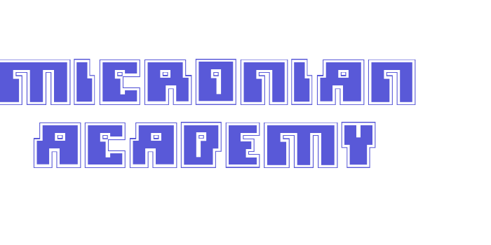 Micronian Academy Font