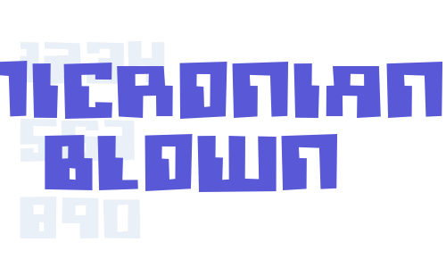 Micronian Blown Font Download