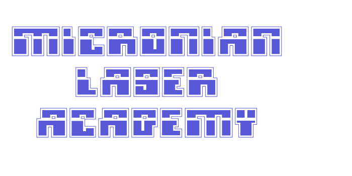 Micronian Laser Academy Font Download