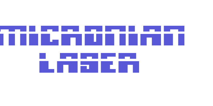 Micronian Laser Font