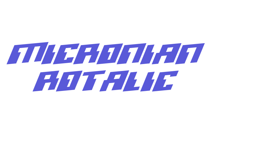 Micronian Rotalic Font Download