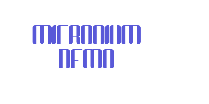 Micronium Demo Font Download