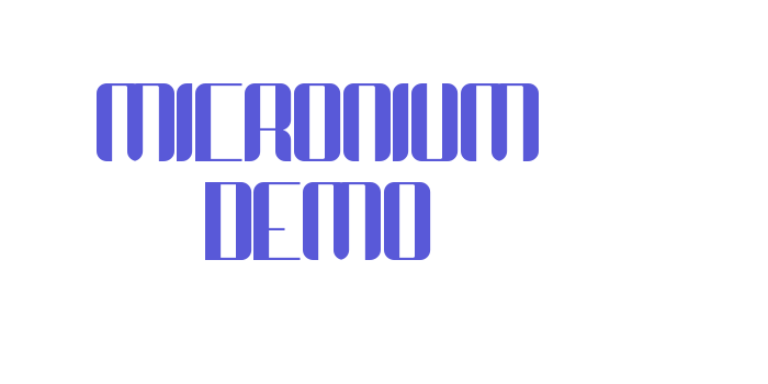 Micronium Demo Font