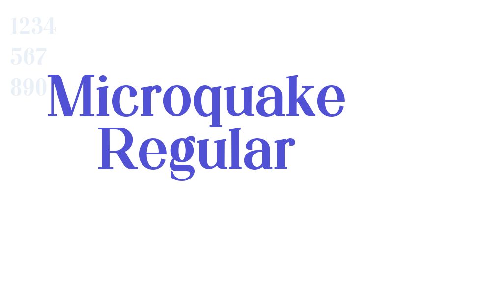 Microquake Regular-font-download