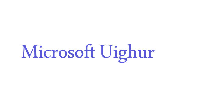 Microsoft Uighur Font Download