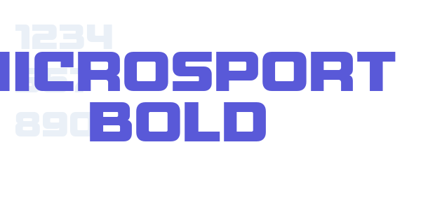 Microsport Bold font free