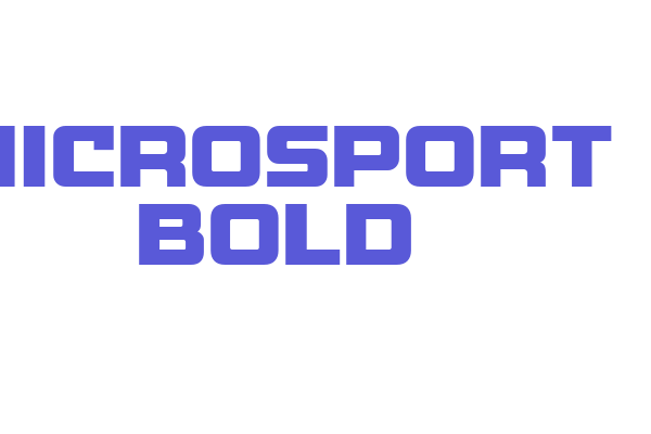 Microsport Bold Font