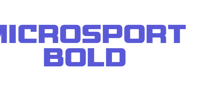 Download Microsport Bold Font