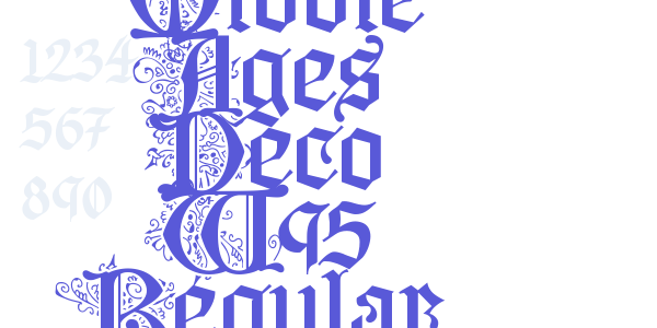 Middle Ages Deco W95 Regular font free