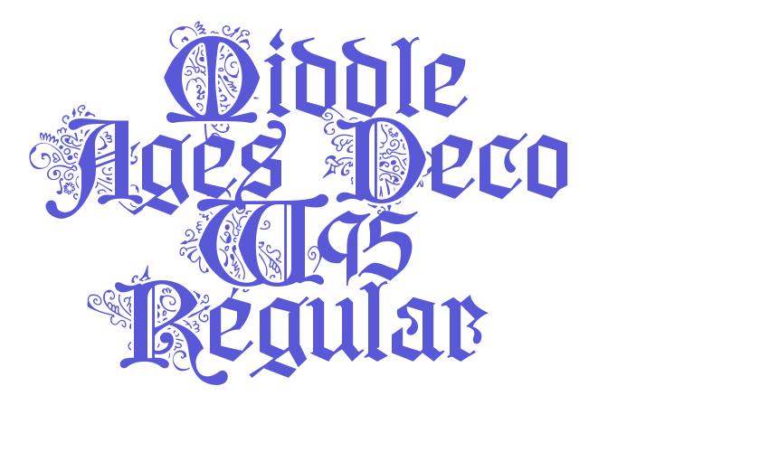 Middle Ages Deco W95 Regular Font Download