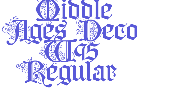 Middle Ages Deco W95 Regular Font Download