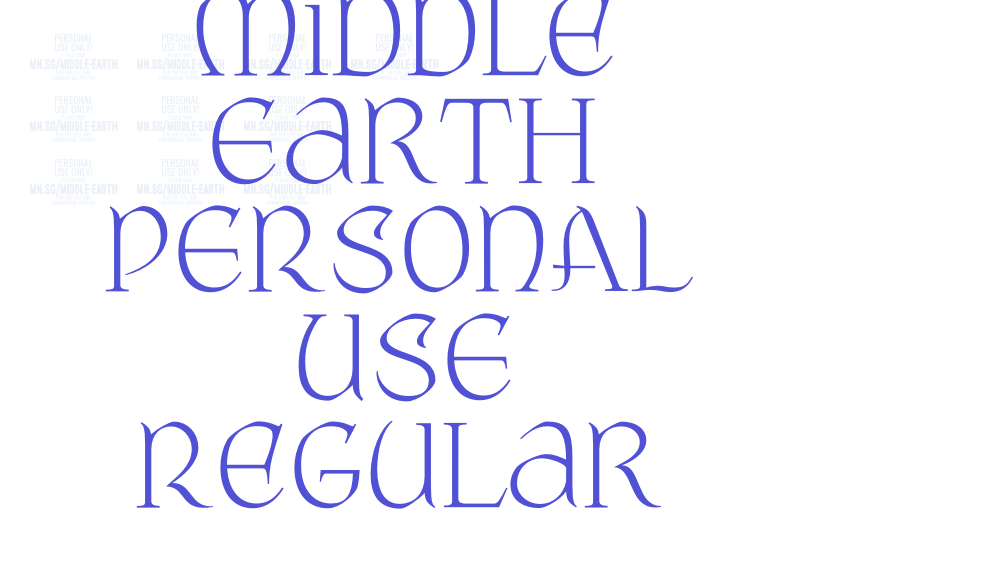 Middle Earth PERSONAL USE Regular-font-download