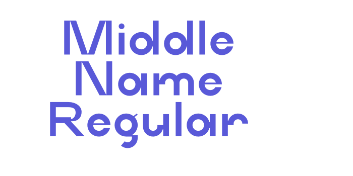 Download Middle Name Regular Font