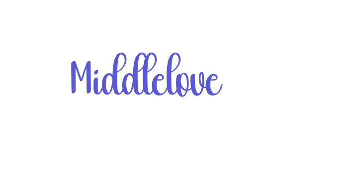 Middlelove Font