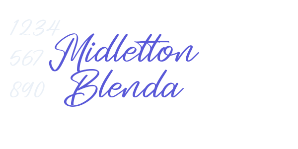 Midletton Blenda font