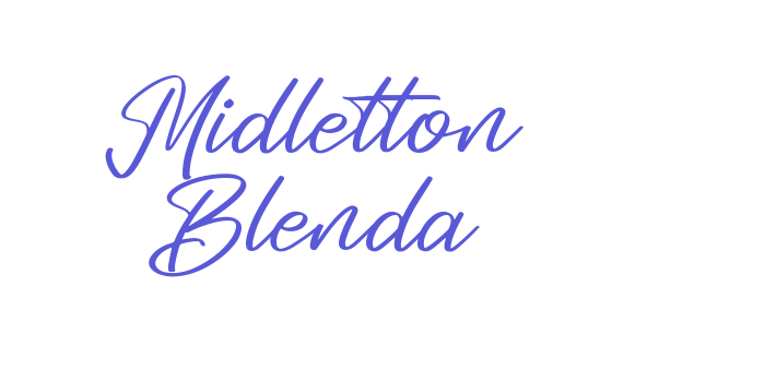 Midletton Blenda Font