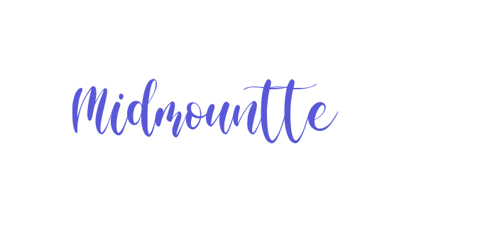 Midmountte Font Download