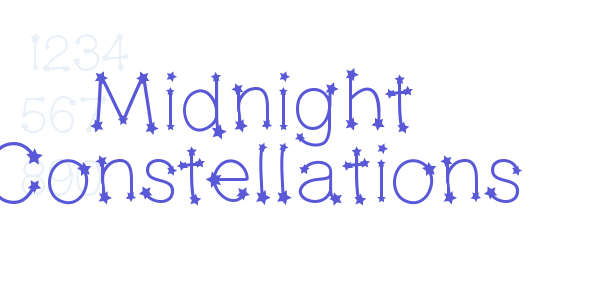 Midnight Constellations font free