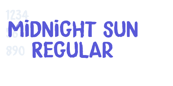 Midnight Sun Regular font free