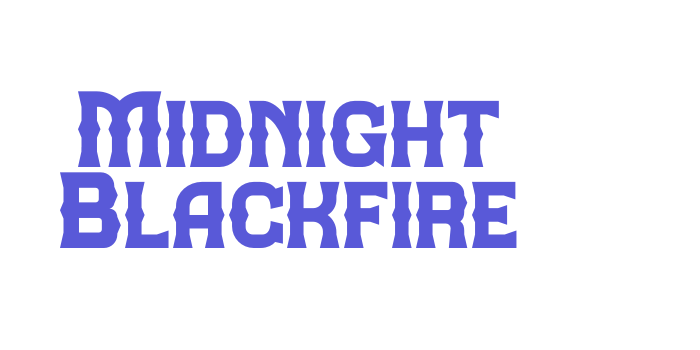 Midnight Blackfire Font Download