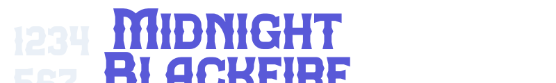 Midnight Blackfire font